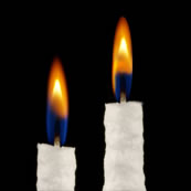 Orange Colour Flame Votive Candles